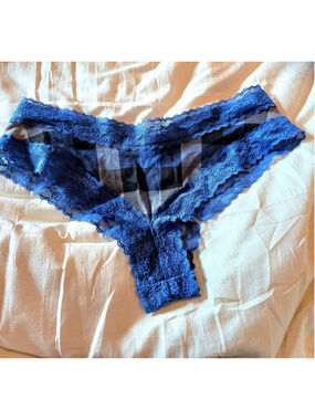 NWT Victoria's Secret CHEEKY PANTIES Plaid Size Large Y2k